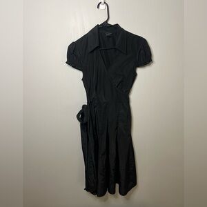 Moda international black midi size 6 dress vintage